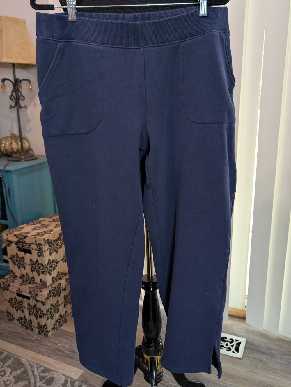 Denim & Co Navy Sweatpant
